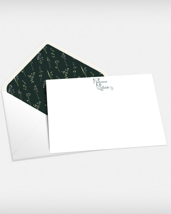 floral stationery