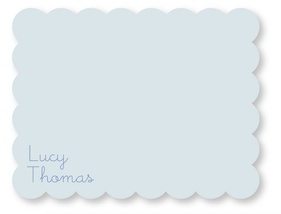 scalloped stationery