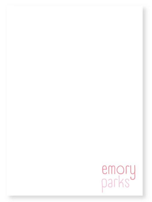handwritten name notepad