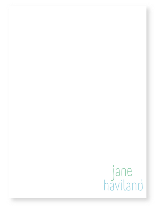 handwritten name notepad
