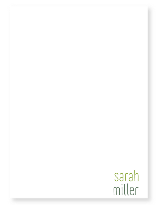 handwritten name notepad