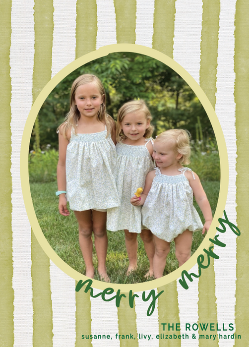 whimsy holiday card (color options available)