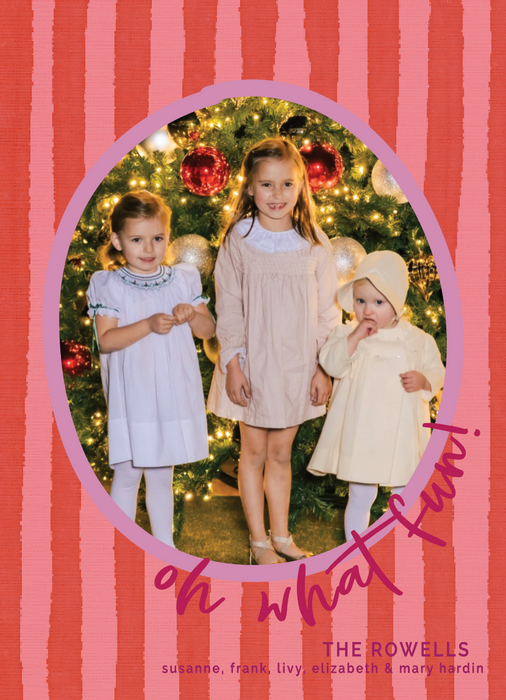 whimsy holiday card (color options available)