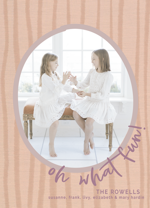 whimsy holiday card (color options available)