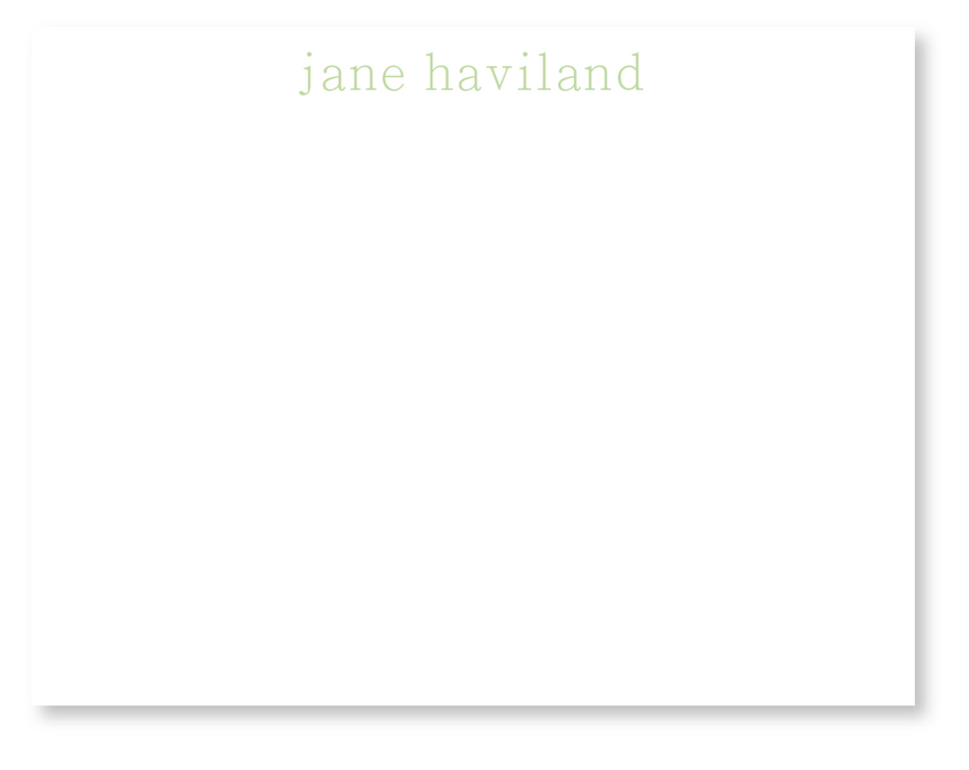 simple serif stationery