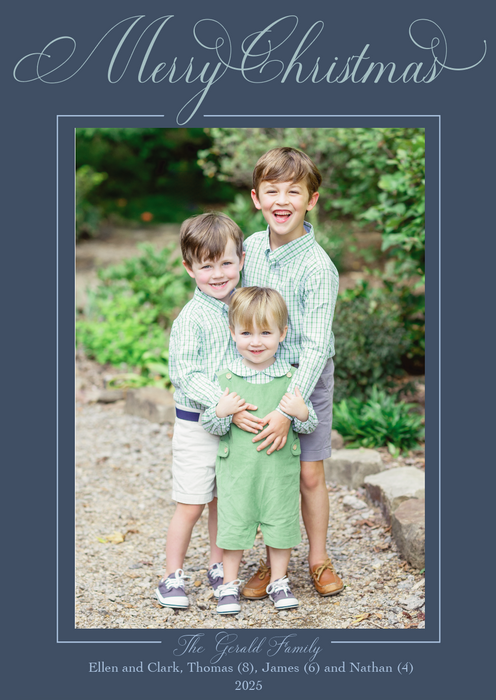 classic christmas card (color options)