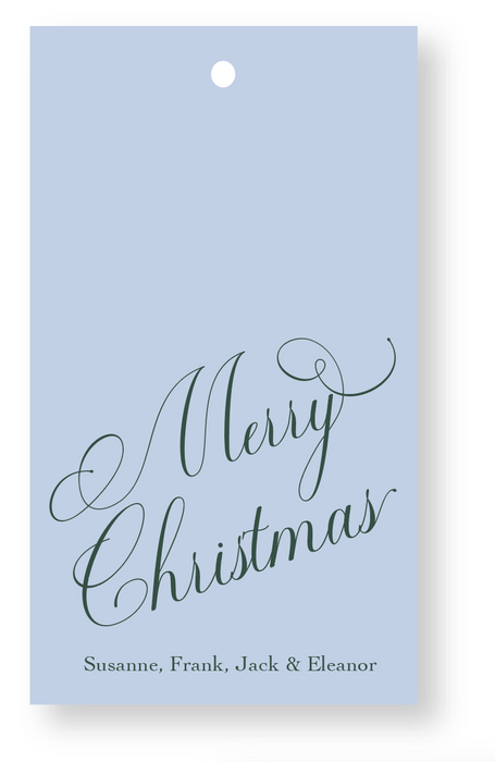 classic christmas gift tag (color options)