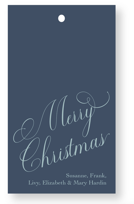 classic christmas gift tag (color options)