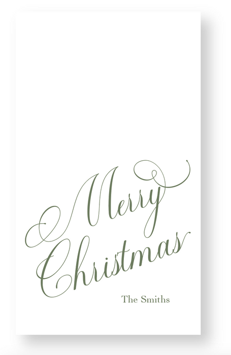 classic christmas gift tag (color options)