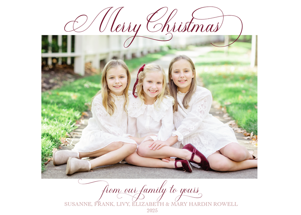 classic holiday card