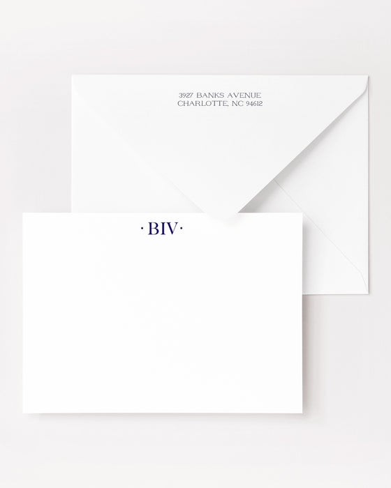 classic men's monogrammed stationery