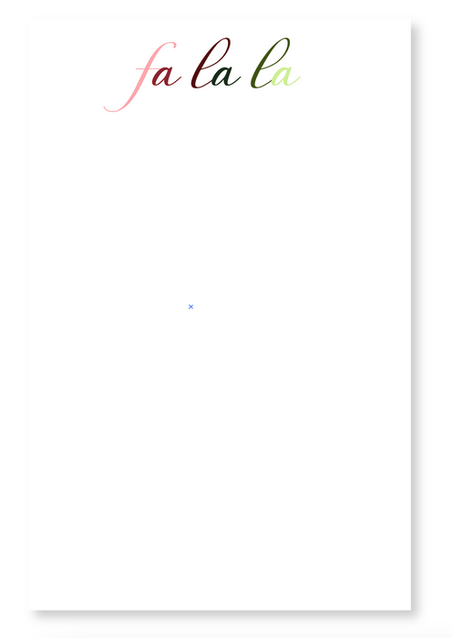 fa la la notepad
