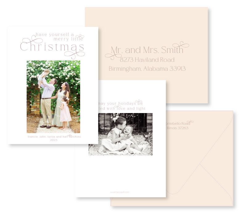 francie holiday card (color options)