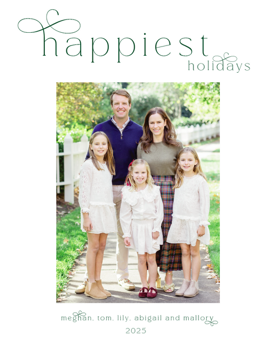 francie holiday card (color options)