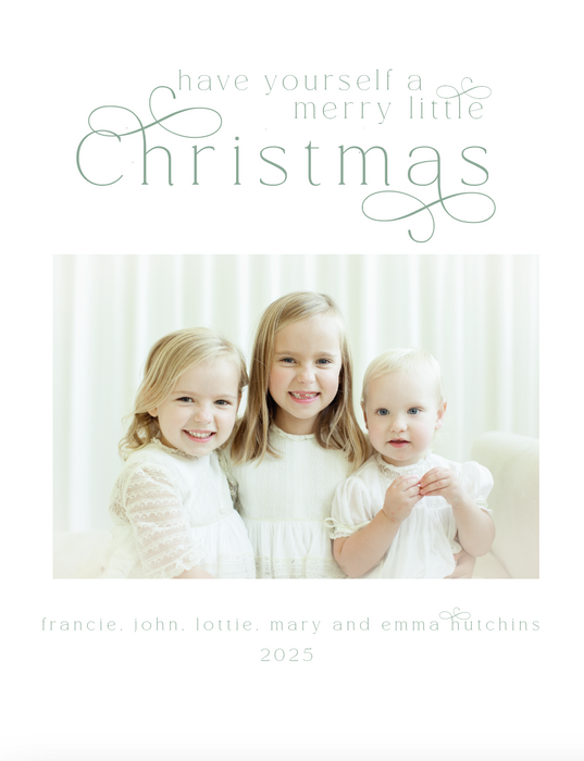 francie holiday card (color options)