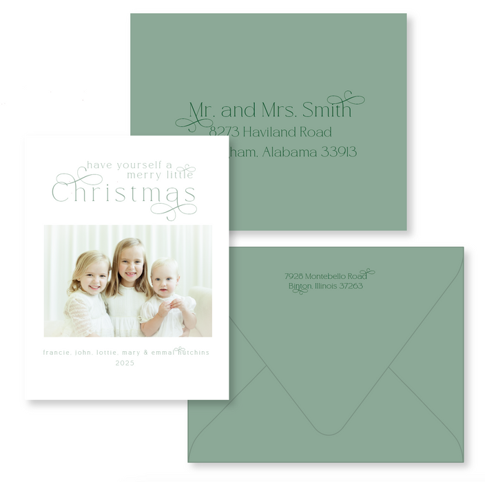 francie holiday card (color options)
