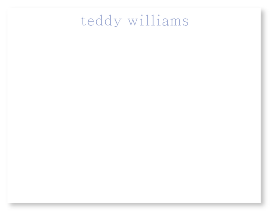 simple serif stationery
