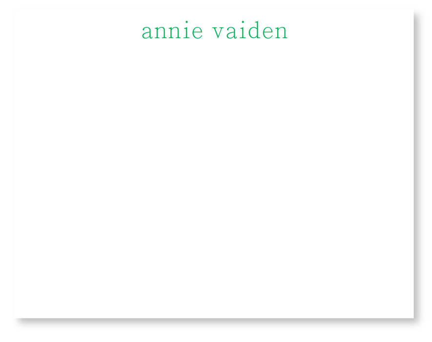 simple serif stationery