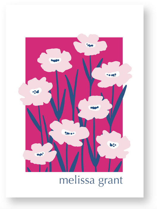 bright florals enclosure card