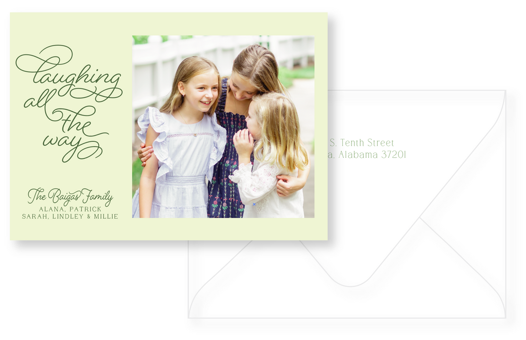 laughing all the way card (color options)
