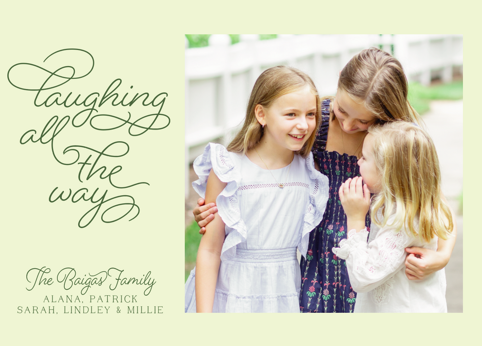 laughing all the way card (color options)