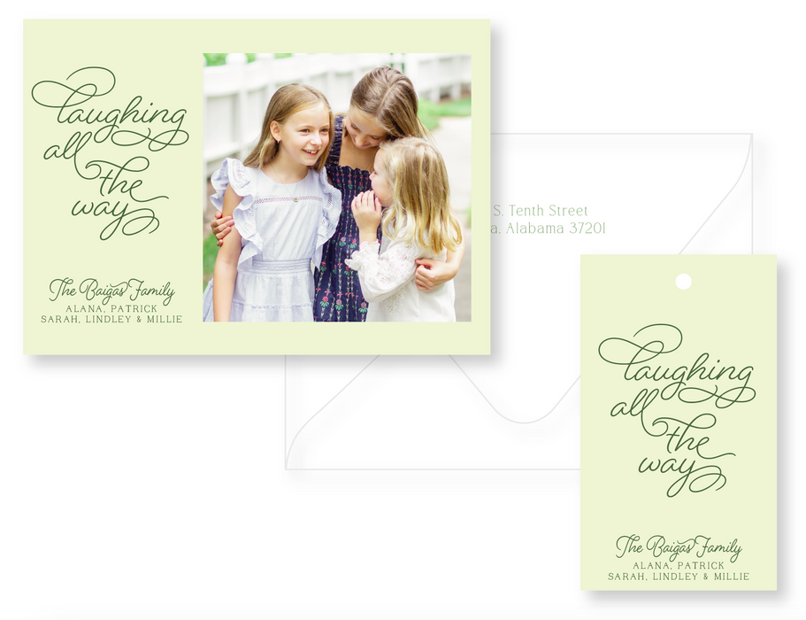 laughing all the way card (color options)