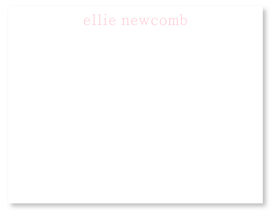 simple serif stationery