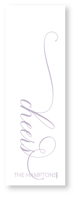 cheers long gift tag
