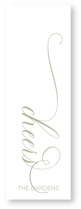 cheers long gift tag