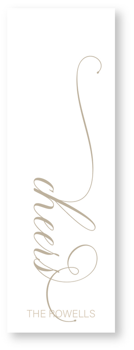 cheers long gift tag
