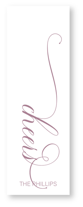 cheers long gift tag