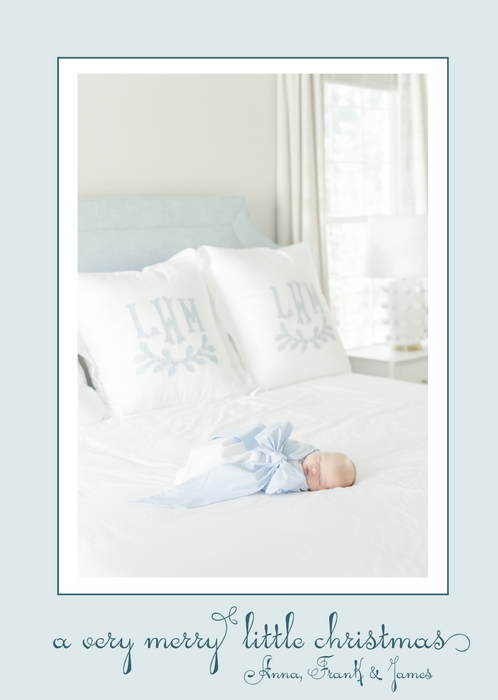 merriest little holiday card (color options)