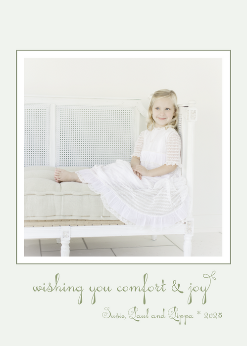 merriest little holiday card (color options)