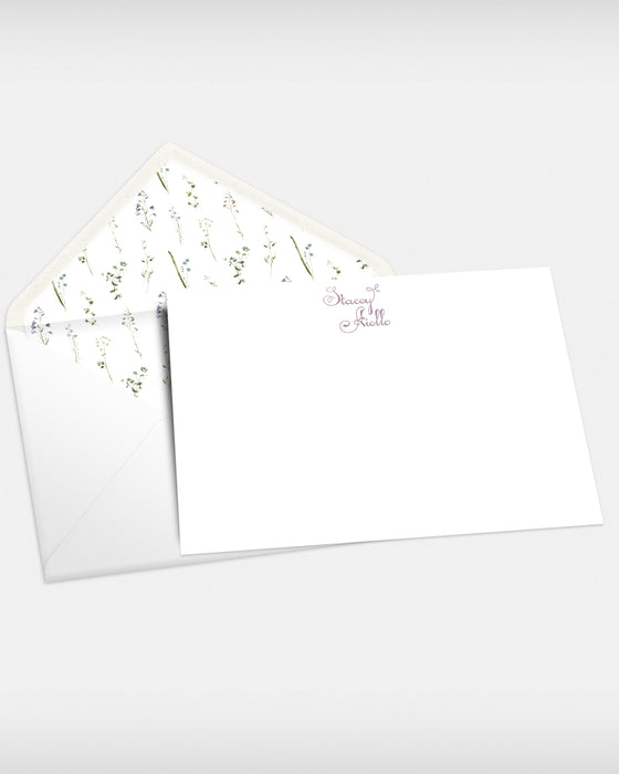 floral stationery