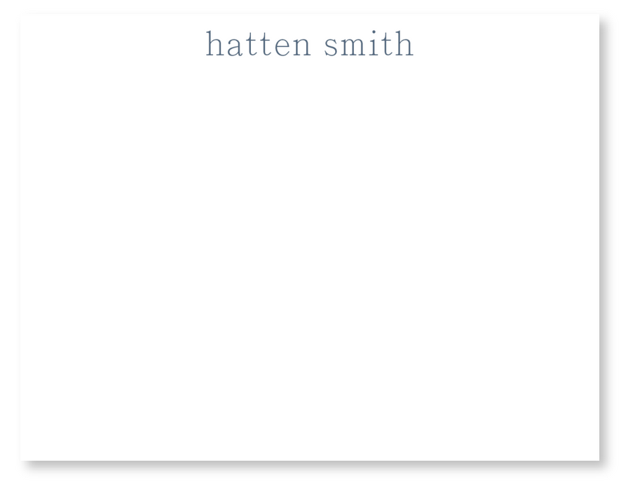 simple serif stationery