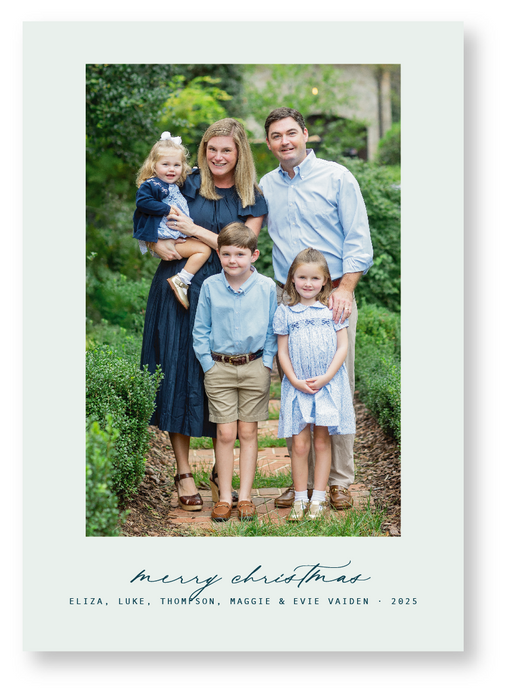 extra petite script card
