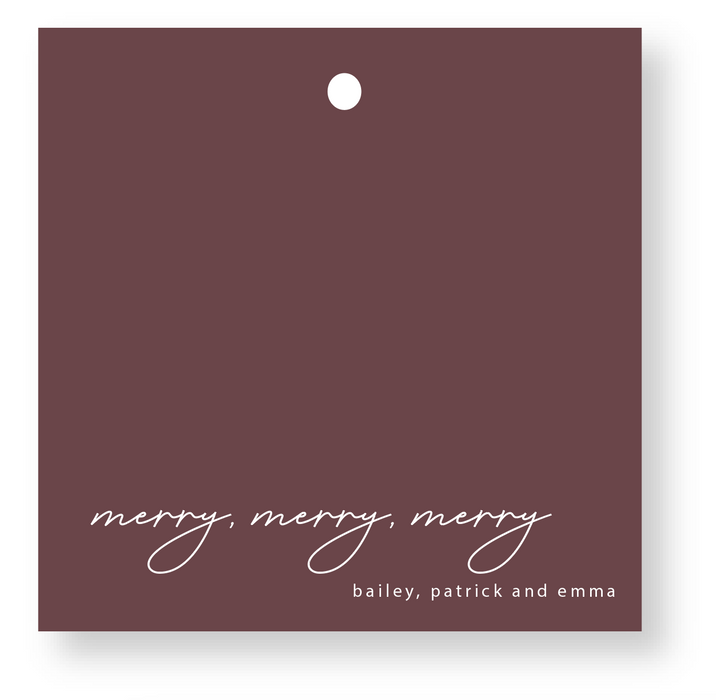 simplicity holiday tag (color options)