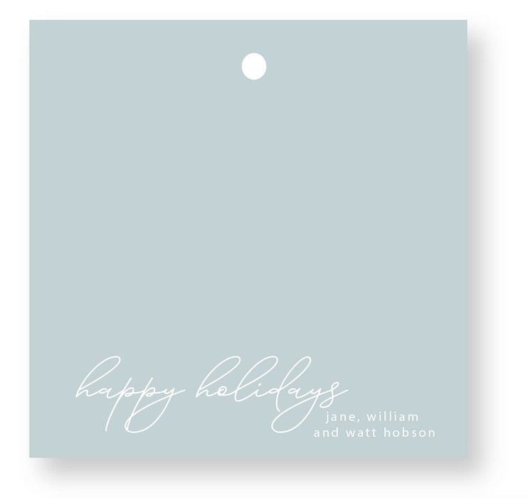 simplicity holiday tag (color options)