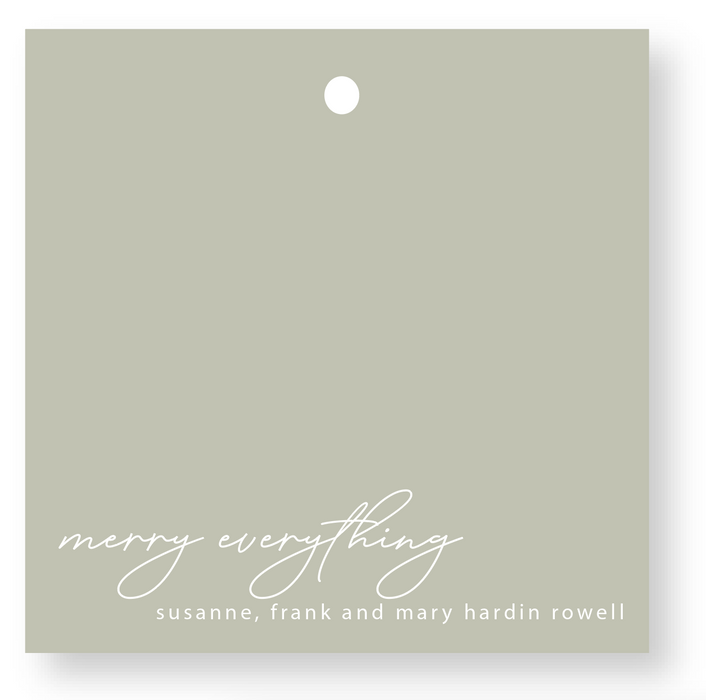 simplicity holiday tag (color options)