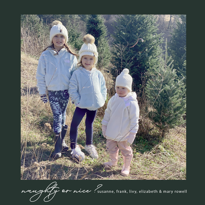 simplicity square holiday card (color options)