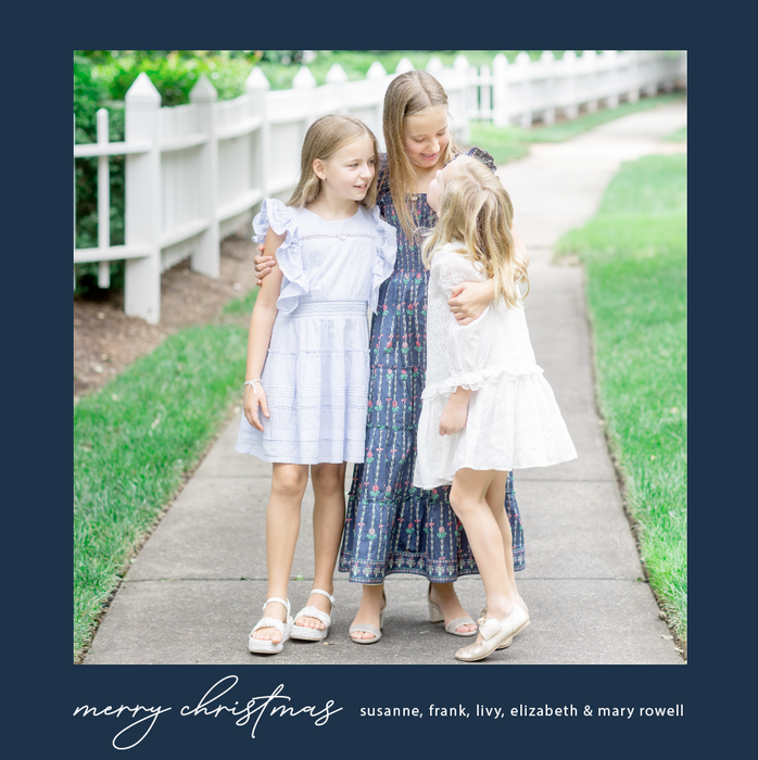 simplicity square holiday card (color options)