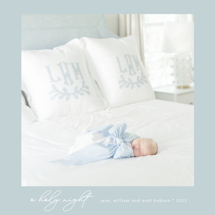 simplicity square holiday card (color options)