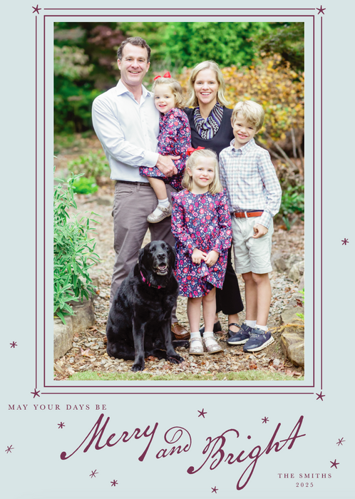 stars holiday card