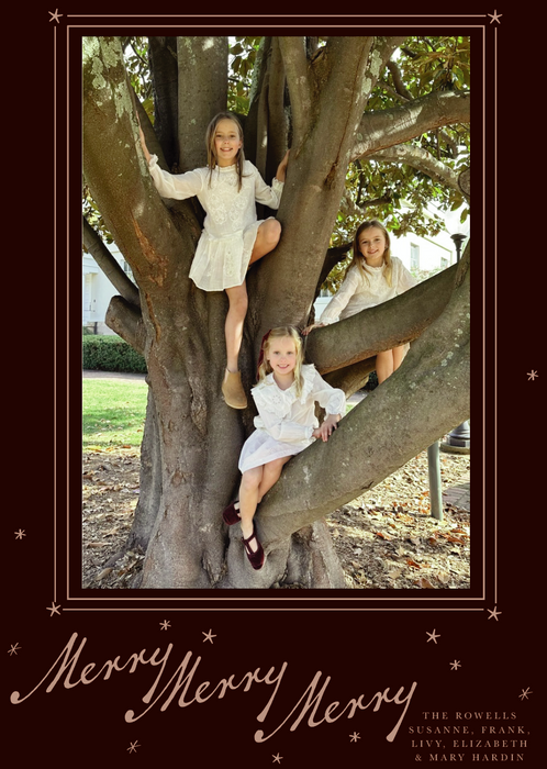 stars holiday card