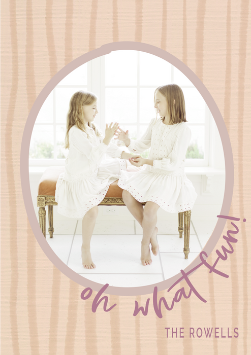whimsy holiday card (color options available)