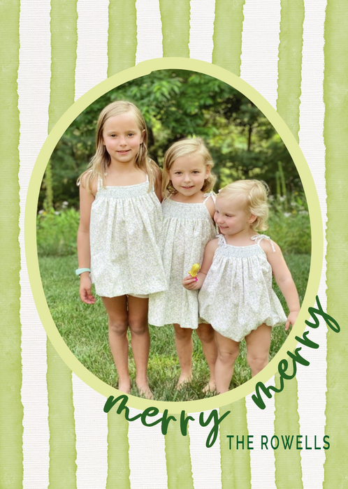 whimsy holiday card (color options available)