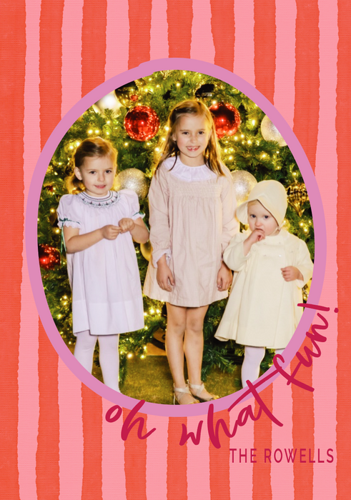 whimsy holiday card (color options available)